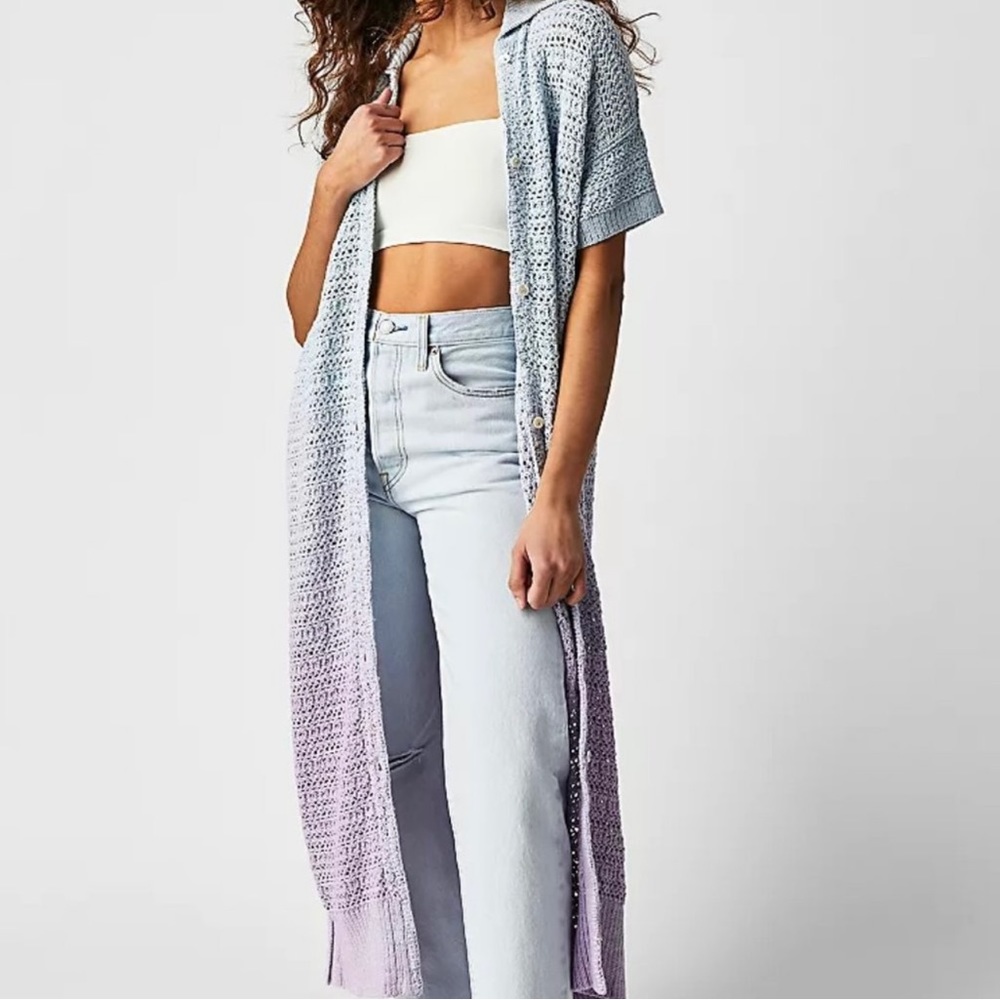 NWT Free People Alicia Crochet Cardigan Sweater - XS, S & M
